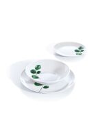 6 piatti da dessert in eucalipto bianco - 19 cm