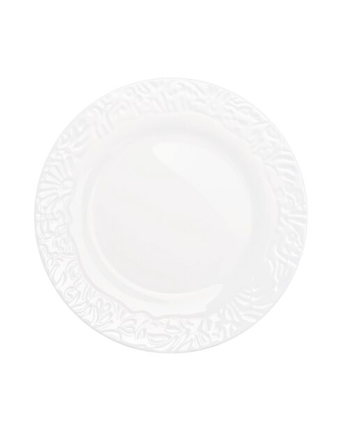 6 piatti da dessert bianchi Danbury - 19 cm