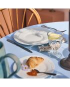 6 piatti da dessert bianchi Danbury - 19 cm