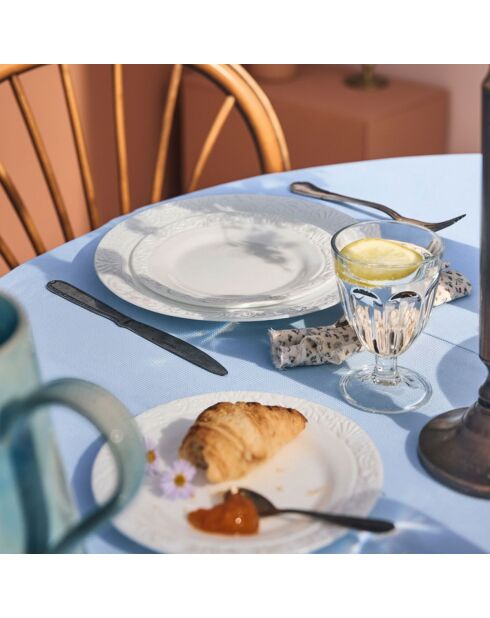 6 piatti da dessert bianchi Danbury - 19 cm