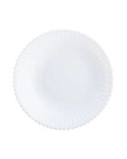 6 piatti da minestra Bloom bianchi - 20 cm