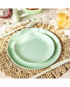 6 piatti da dessert Diwali Paradise verdi - 19 cm