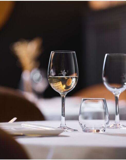 6 bicchieri da vino trasparenti - 35 cl