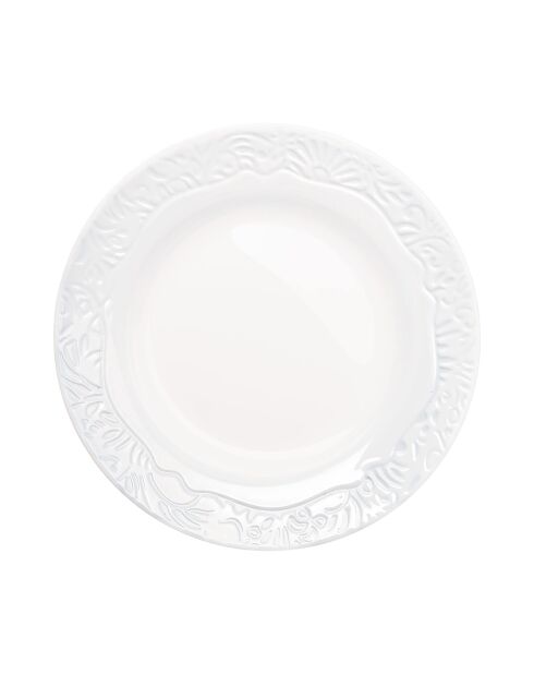 6 piatti da fondo Danbury bianchi - 22 cm