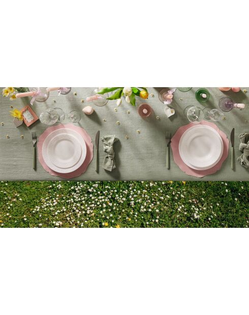 6 piatti da fondo Danbury bianchi - 22 cm