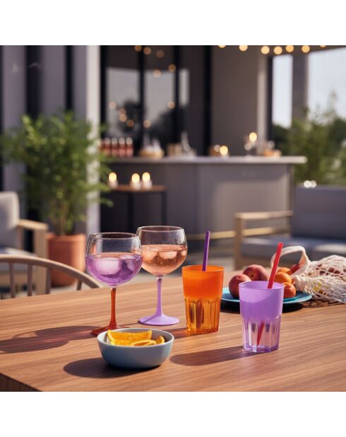 6 bicchieri Purple Summer Pop - 40 cl