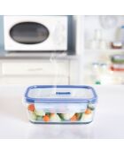 Caja de almacenamiento rectangular transparente Pure Box Active - 38 cl