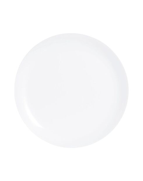 6 piatti piani Diwali bianchi - 25 cm