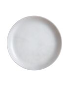 6 piatti da dessert Diwali con effetto marmorizzato casuale grigio - 19 cm