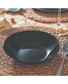 6 piatti da minestra Pampille neri — 20 cm