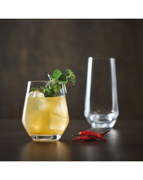 Set in vetro trasparente Reveal Up (calici e bicchieri da acqua) - 12 pezzi