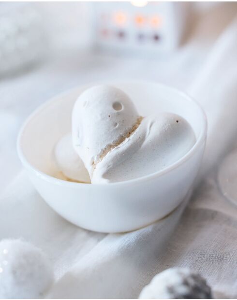 6 stampini Diwali bianchi - 9,5 cm