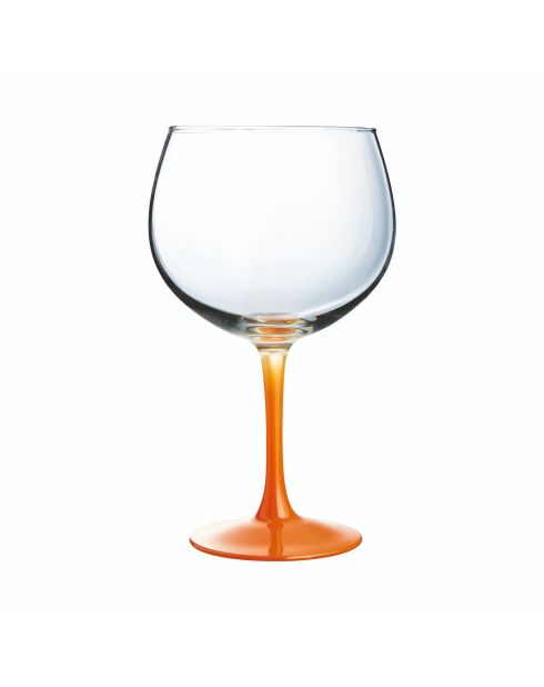 6 bicchieri da cocktail Summer Pop arancioni - 70 cl