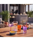 6 bicchieri da cocktail Summer Pop arancioni - 70 cl