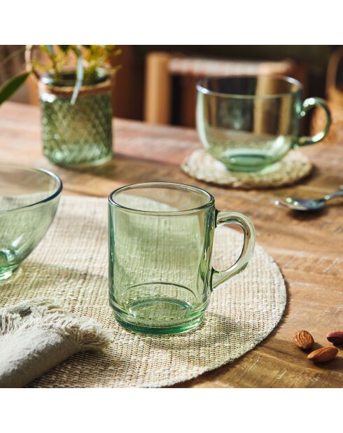 6 tazze Alba Green - 25 cl