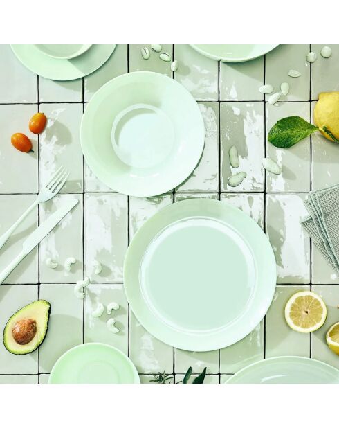 6 piatti da minestra Diwali Paradise verdi - 20 cm