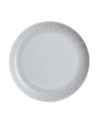 6 piatti piani Cottage in granito grigio - 25 cm