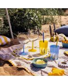 6 bicchieri Summer Pop gialli - 40 cl