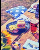 6 piatti da bistecca Black Friend's Time - 30 cm