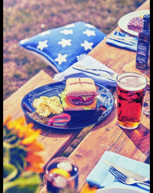 6 piatti da bistecca Black Friend's Time - 30 cm