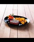 6 piatti da bistecca Black Friend's Time - 30 cm