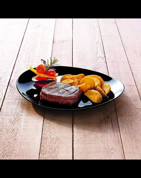 6 piatti da bistecca Black Friend's Time - 30 cm