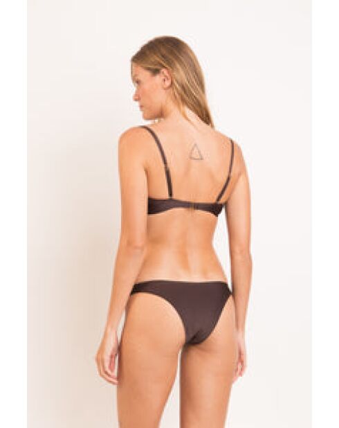 Slip bikini Essential Shimmer Coffee marrone