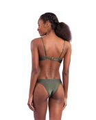 Slip bikini verde Croco Essential