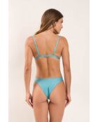 Shimmer Laguna Bikinihose mit Krawatte, blau