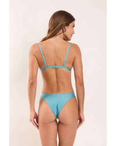 Shimmer Laguna Bikinihose mit Krawatte, blau