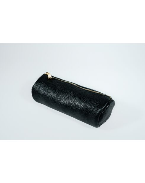Pochette en cuir Laya noir - 20x10x3cm