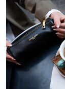 Pochette en cuir Laya noir - 20x10x3cm