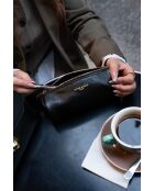 Pochette en cuir Laya noir - 20x10x3cm