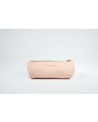 Pochette en cuir Laya rose clair - 20x10x3cm
