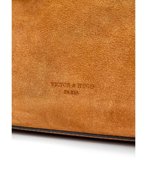 Sac à main en cuir Clare camel - 31x24x16cm