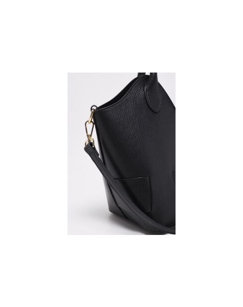 Zwarte Soho leren handtas - 28x43x16cm