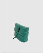 Sac bandouliere en cuir Joyce vert - 26cmx16cmx6cm