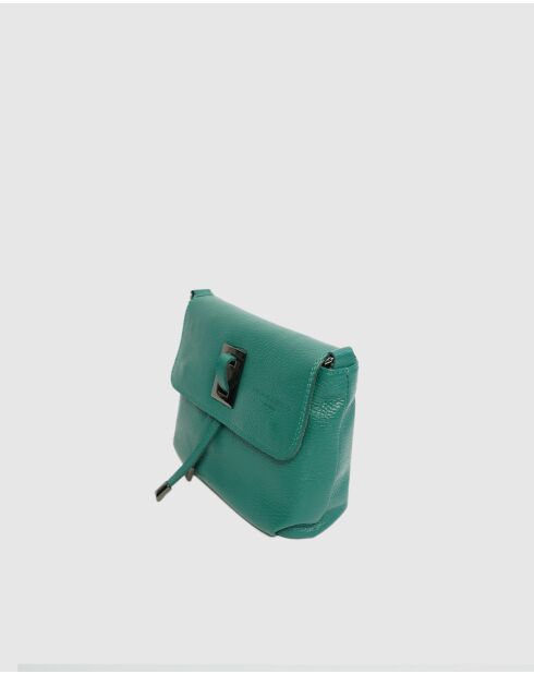 Sac bandouliere en cuir Joyce vert - 26cmx16cmx6cm
