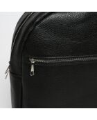 Lou Mini-Rucksack aus schwarzem Leder - 36x27x12 cm