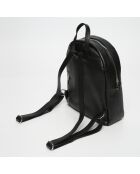 Lou Mini-Rucksack aus schwarzem Leder - 36x27x12 cm