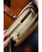 Selma camel leren portemonnee - 20x10x3cm