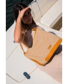 Sac porte epaule en cuir Luzia camel clair - 27 x34 x15cm