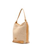Sac porte epaule en cuir Luzia camel clair - 27 x34 x15cm