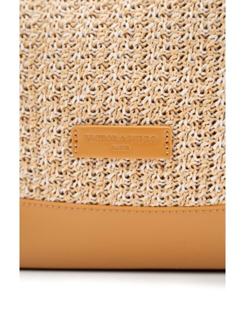 Sac porte epaule en cuir Luzia camel clair - 27 x34 x15cm