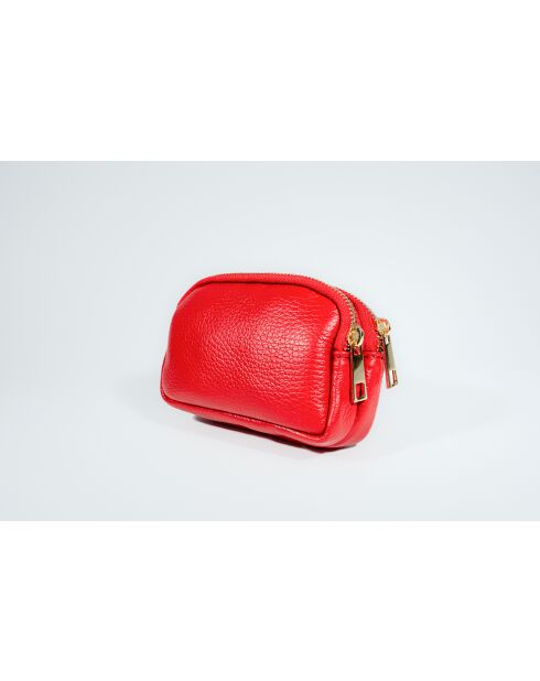 Rode leren portemonnee van Gema - 15x10x5cm