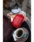 Rode leren portemonnee van Gema - 15x10x5cm