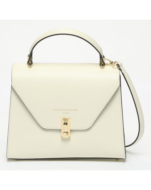 Sac à main en cuir Hugo nude - 23,5x20x10 cm