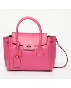 Pink Jany leren handtas - 25x19x7 cm