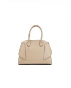 Borsa a mano Clare in pelle taupe chiaro - 31x24x16cm