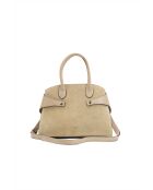 Borsa a mano Clare in pelle taupe chiaro - 31x24x16cm